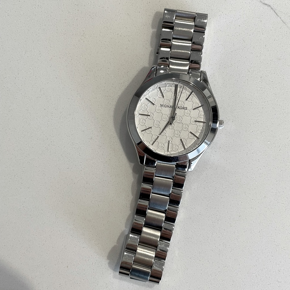 Authentic Silver Michael Kors Watch